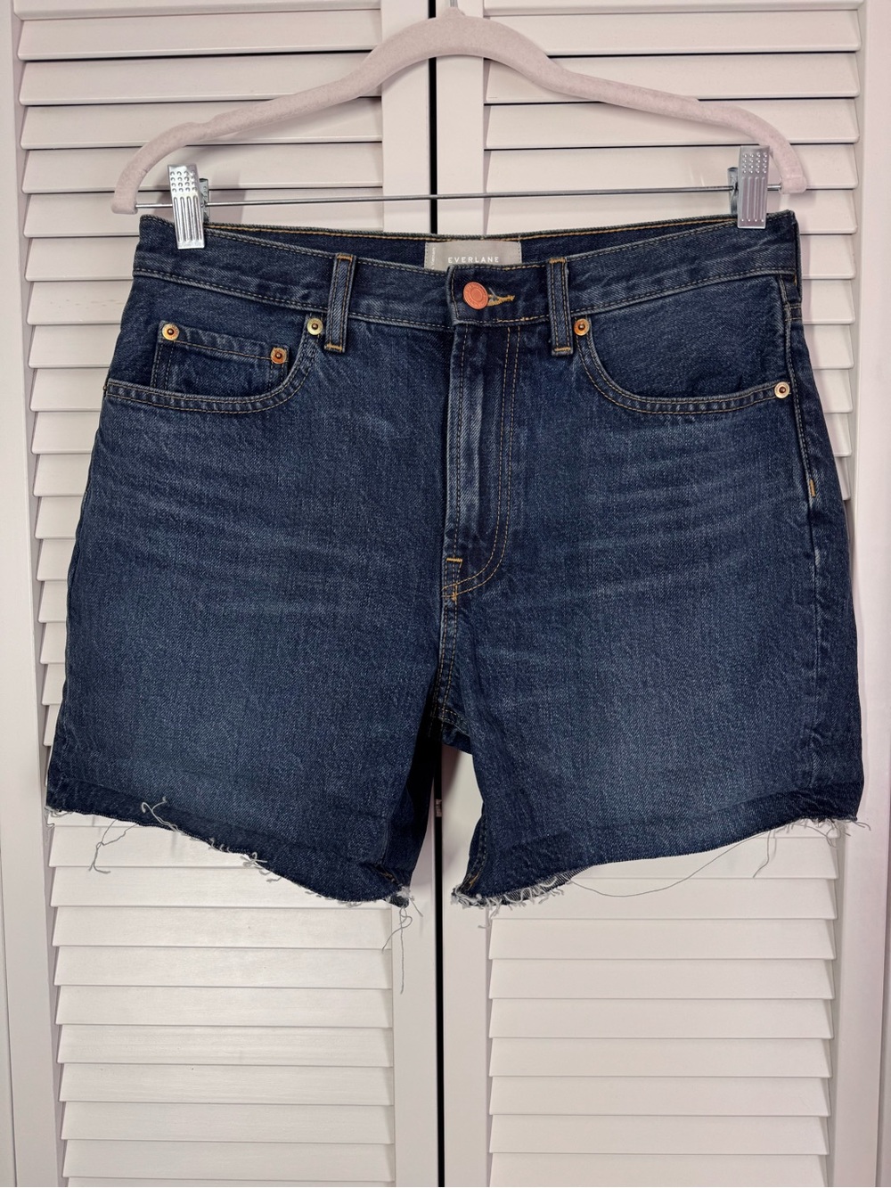 Everlane The Denim Short Organic Cotton -Dark Blue - Picture 2 of 8